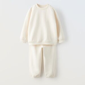 Zara unisex sweatshirt and joggers matching set size 6